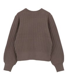 YECCA VECCA 金釦ミニケーブルニット