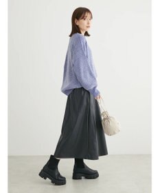 Green Parks ベロアモールニットプルオーバー