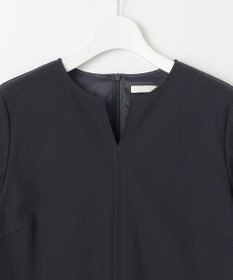 自由区 S 【WEB限定・洗える】カラミストレッチパフスリーブ ワンピース