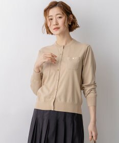 23区 L 【先行予約】プレミアムビオコットン ポケット カーディガン