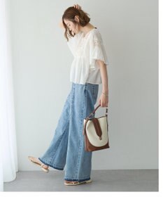 YECCA VECCA 刺繍レースブラウス