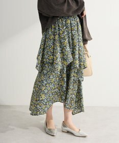 Green Parks 花柄イレヘムボリュームスカート