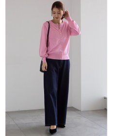 Te chichi ポケットデザインクルーネックカーディガン