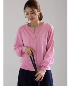 Te chichi ポケットデザインクルーネックカーディガン