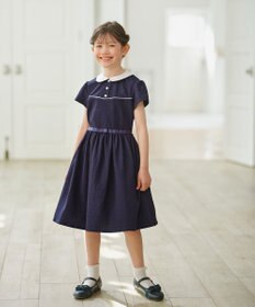 組曲 KIDS 【110-140㎝】サッカーストライプ ワンピース