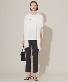 ICB 【洗える】 リネンポリエステルハイゲージ カーディガン