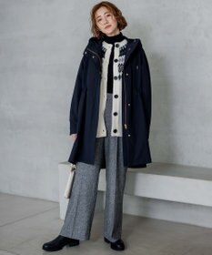 23区 L 【洗える】スムージーコットン シアーリブ ニット