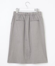 23区 L 【洗える/セットアップ対応】グロッシーコットンシャンブレー タイトスカート