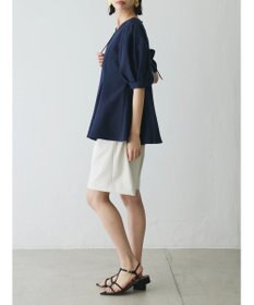 Green Parks AnriettMusee パフスリーブペプラムブラウス