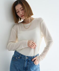 YECCA VECCA クルーネックシアートップス