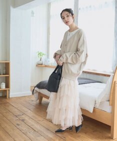 WEGO 【ユニセックス着用ITEM/MLサイズ展開】ドロップショルダーカーディガン