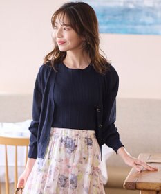 ANY SIS 【美人百花6月号掲載】2SET シアーカーディガン アンサンブル