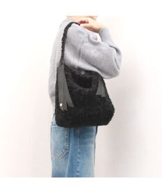 UNBILLION カシュカシュ cachecache / 下がりグログランボアトートバッグ