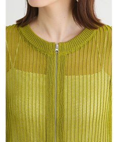 Green Parks Ｚｉｐ付メッシュカーディガン