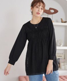 Tiaclasse ポンチ×ジャガードドッキングチュニック