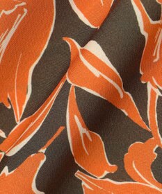 自由区 シアーカラミプリントワイド パンツ