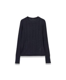 JOSEPH 【WEB&OUTLET限定・洗える】テクスチャードレーヨン　ラウンドネックニット