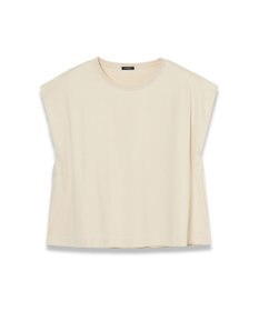 JOSEPH 【洗える】ポプリンジャージー　キャップスリーブティーシャツ