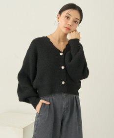 earth music&ecology アソートキラキラボタンカーディガン