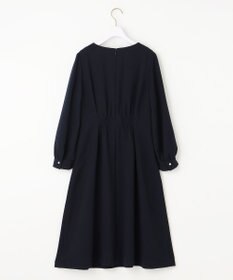 ANY SIS 【洗える】パール調ラインフレア ワンピース