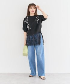 Green Parks レースレイヤード付け裾