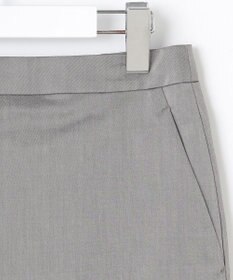 23区 L 【洗える/セットアップ対応】グロッシーコットンシャンブレー タイトスカート