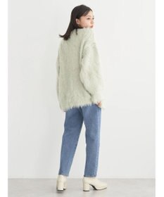 earth music&ecology 起毛リボンニットカーディガン