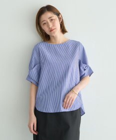 YECCA VECCA パールタックスリーブブラウス