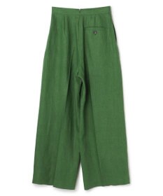 uncrave リネンオックスフォード ワイドパンツ