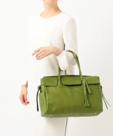 UNBILLION 【テレビ ドラマ着用アイテム】perche 姫路オイルレザーフラップ付きトートバッグ