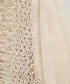 YECCA VECCA 【archive】テープヤーン袖レースプルオーバー