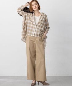 23区 S 【WEB&一部店舗限定】シアーコットン チェック シャツ