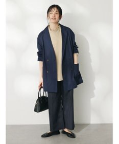 CRAFT STANDARD BOUTIQUE イージーケアピンストライプテーパードパンツ