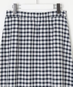 J.PRESS LADIES L 【洗える】アセVisギンガム フレアー スカート