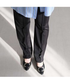 Pointer 【5cmヒール】日本製 高級本革モチーフ付きパンプス