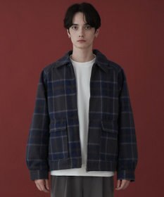 WEGO 【ユニセックス着用ITEM】メルトンショートZIPブルゾン