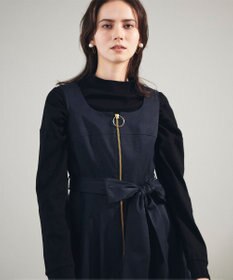 GRACE CONTINENTAL ジップディテールワンピース