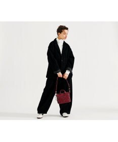 genten アーガイルカットワーク 2wayバッグ