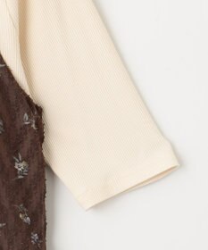 ANY SIS 【2SET】フラワーキャミ ワンピース × リブインナー