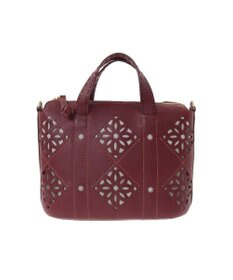 genten アーガイルカットワーク 2wayバッグ