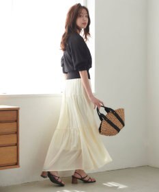 Feroux 【洗える】透かし編み カーディガン