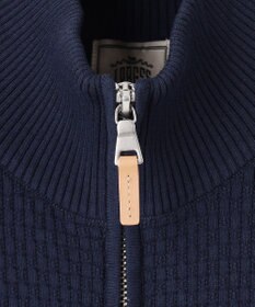 J.PRESS MEN 【High twist links】フルジップカーディガン