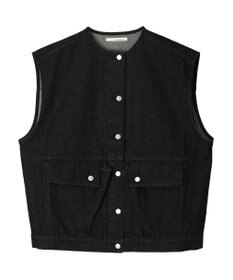 Green Parks ・ＥＬＥＮＣＡＲＥ　ＤＵＥ　ノーカラーデニムベスト