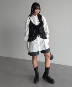 Green Parks レースフリルキャミビスチェ