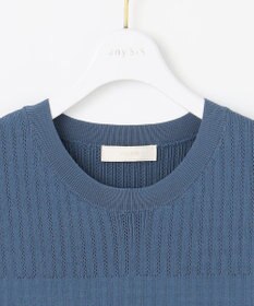 ANY SIS L 【洗える】レーシ－ディテールフレンチ ニット