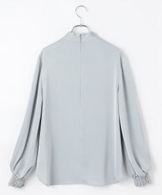 #Newans 【ストレッチ】〈花乃まりあさんコラボ〉ハイネックブラウス