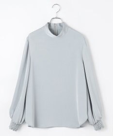 #Newans 【ストレッチ】〈花乃まりあさんコラボ〉ハイネックブラウス