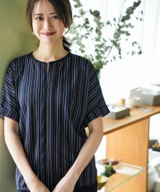 ANY SIS ジョーゼットフロントタック プルオーバー