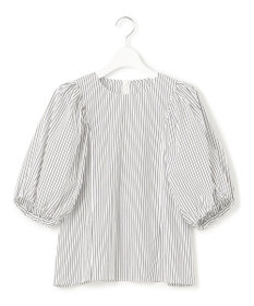 23区 L 【一部店舗限定/洗える】ハイカウントウェザーストレッチ パフスリーブ ブラウス