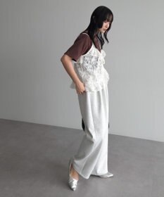 Green Parks レースフリルキャミビスチェ